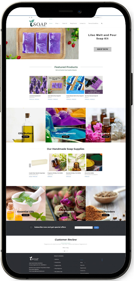 Isoap-handmade-soap-mobile JB Web Design Isoap Handmade Soap Mobile