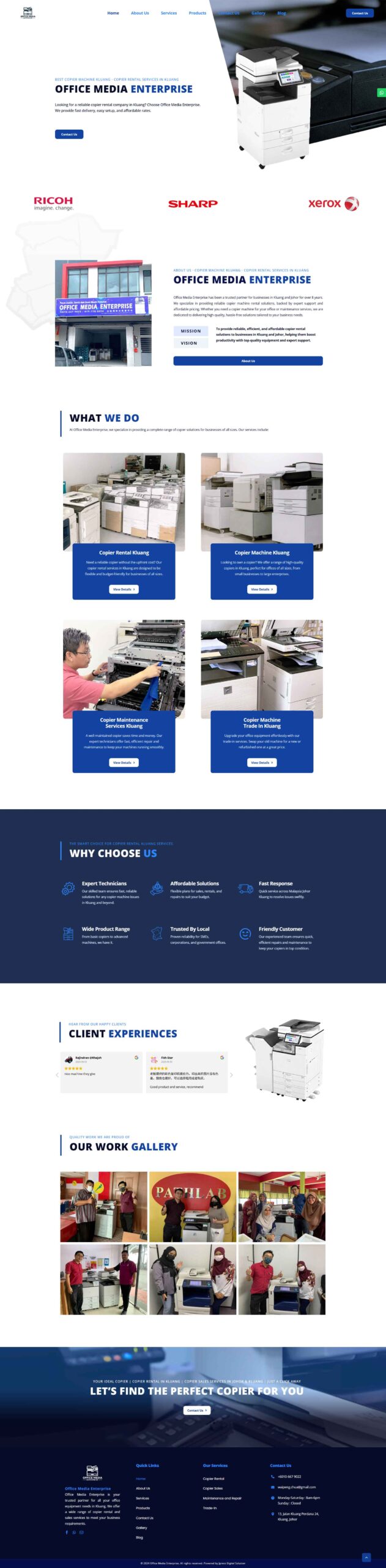 JB Web Design Portfolio Office Media all scale