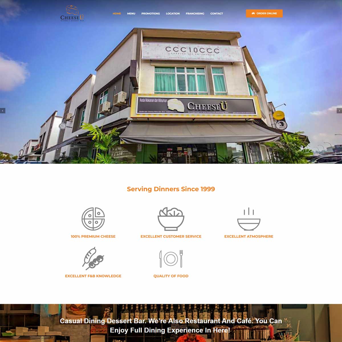 JB Web Design Cheese U Preview