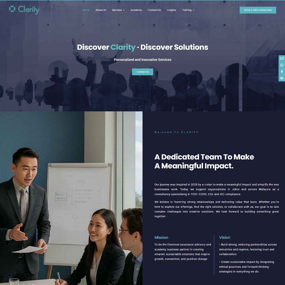 JB Web Design Clarity Preview