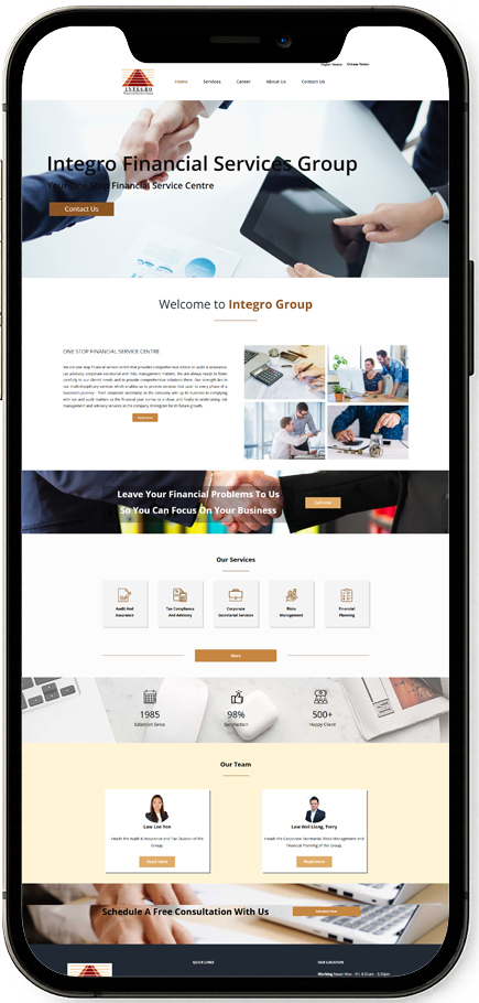 integro-financial-mobile JB Web Design Integro Financial Mobile