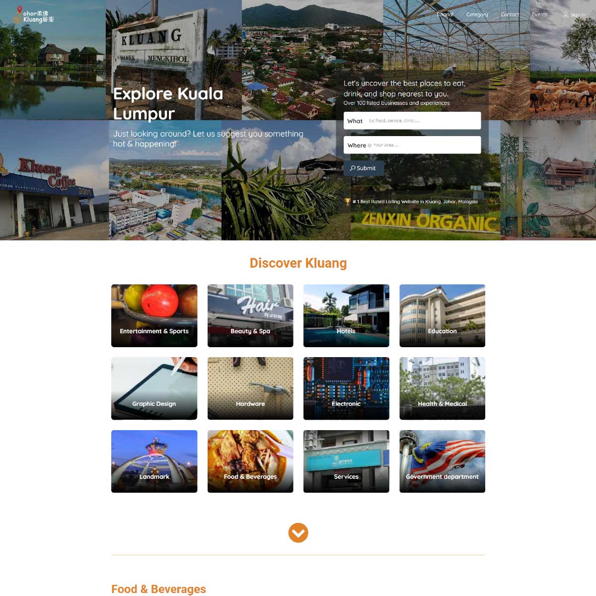 JB Web Design Johor Kluang Directory Preview