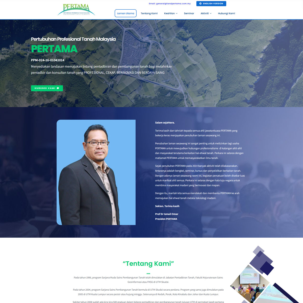 JB Web Design Portfolio Land Pertama Preview