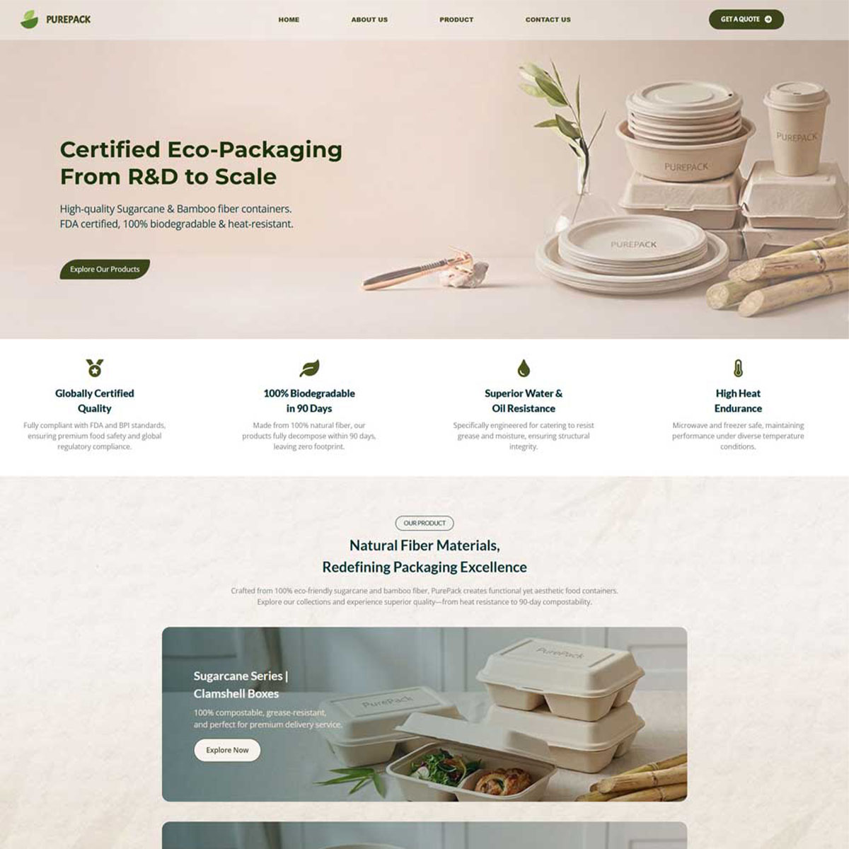 JB Web Design Portfolio PurePack Preview