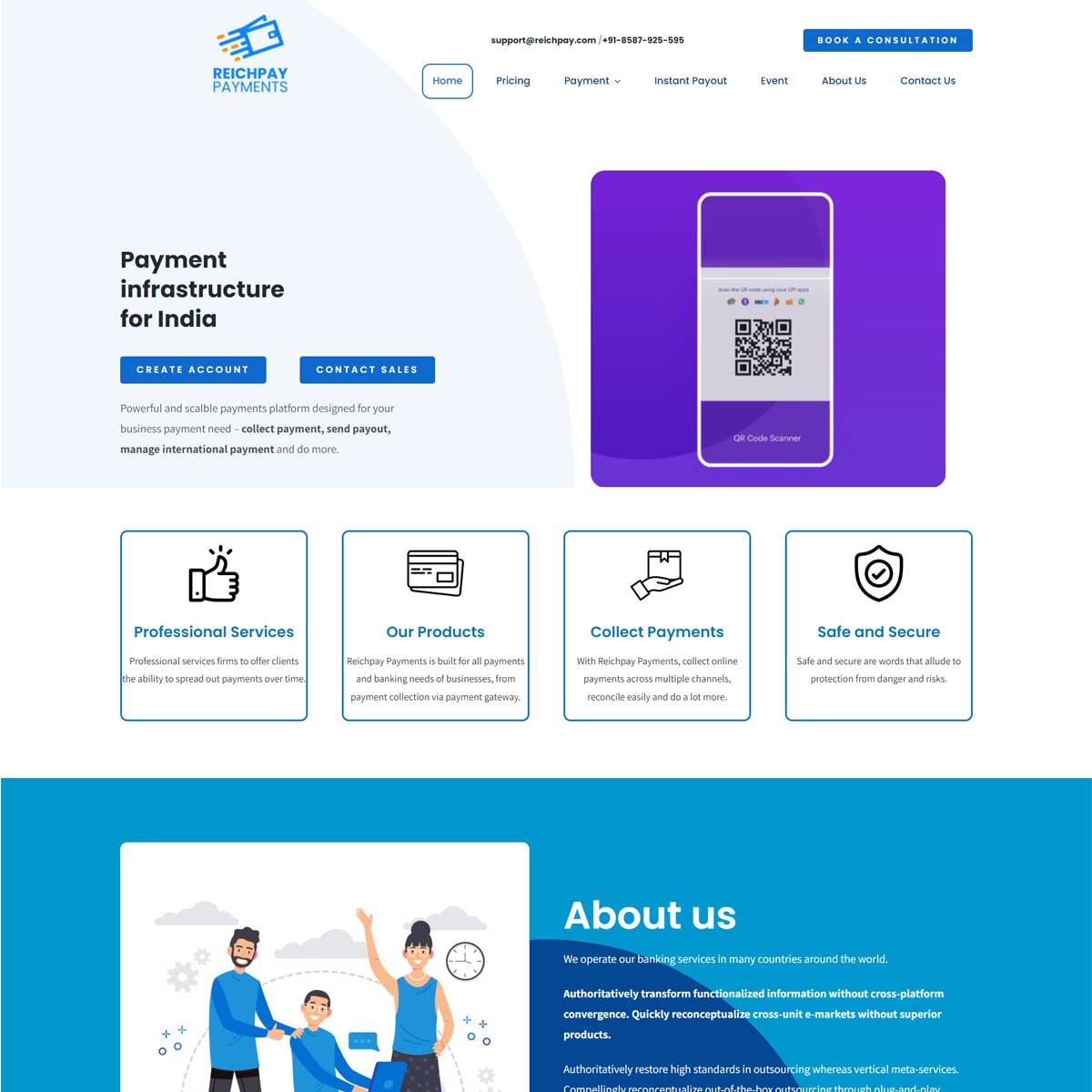 JB Web Design Reichpay Preview
