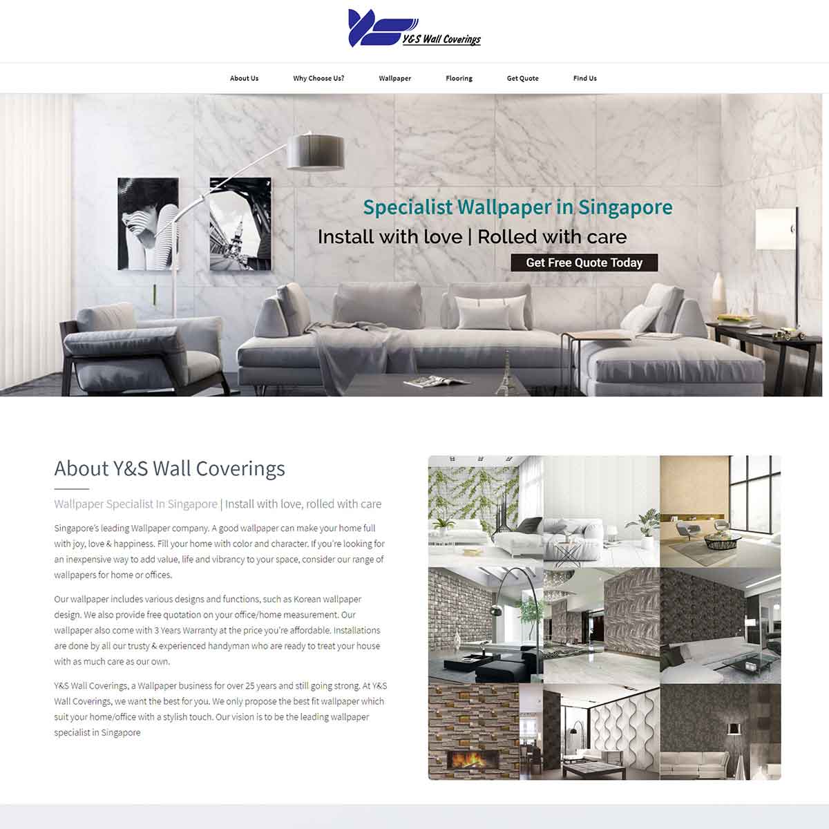 JB Web Design YNS Wall Covering Preview