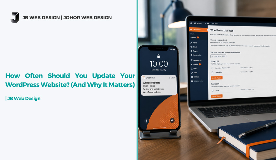 update WordPress website schedule