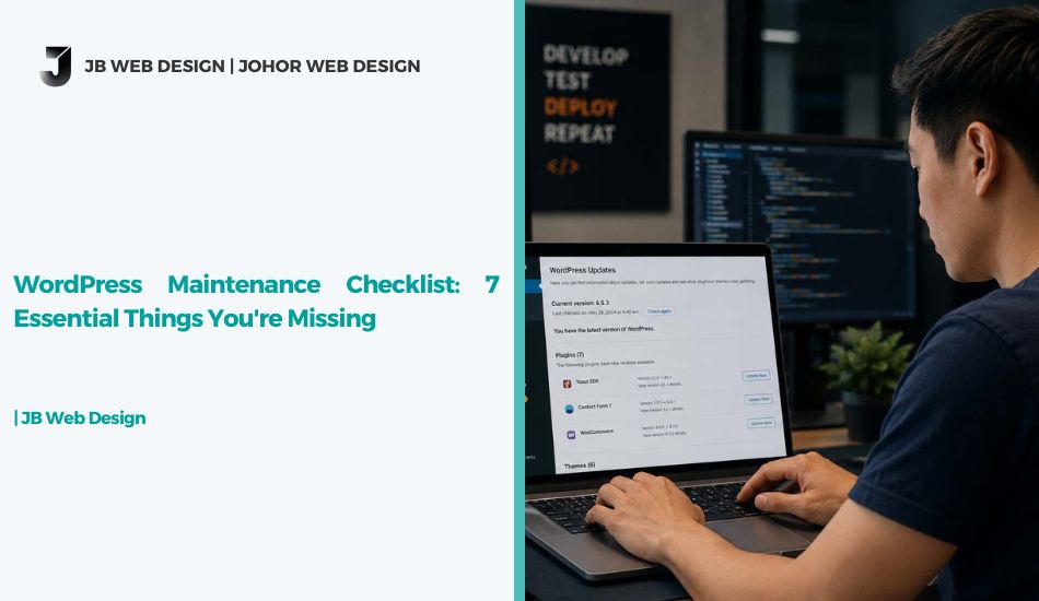 Wordpress Maintenance Checklist - Developer Updating Plugins