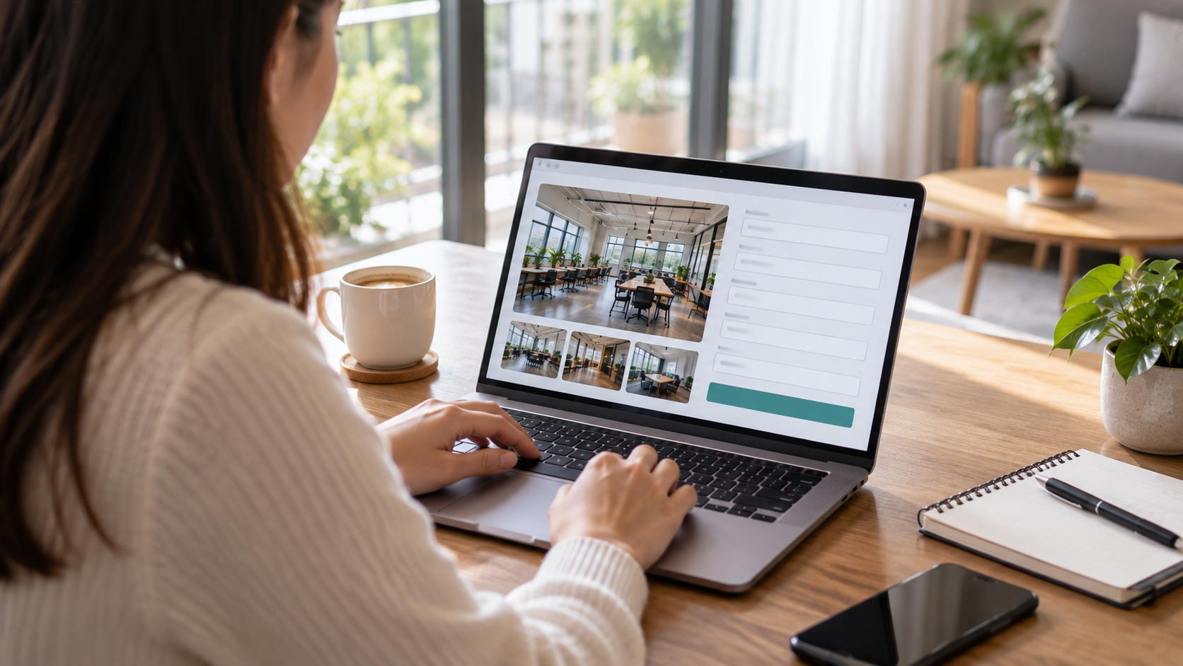 coworking website booking tour and enquiry process