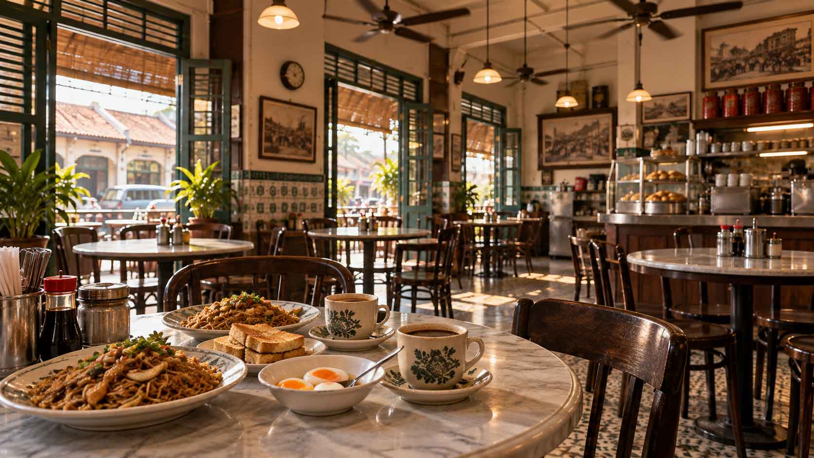 Local kopitiam food and beverage in Kluang