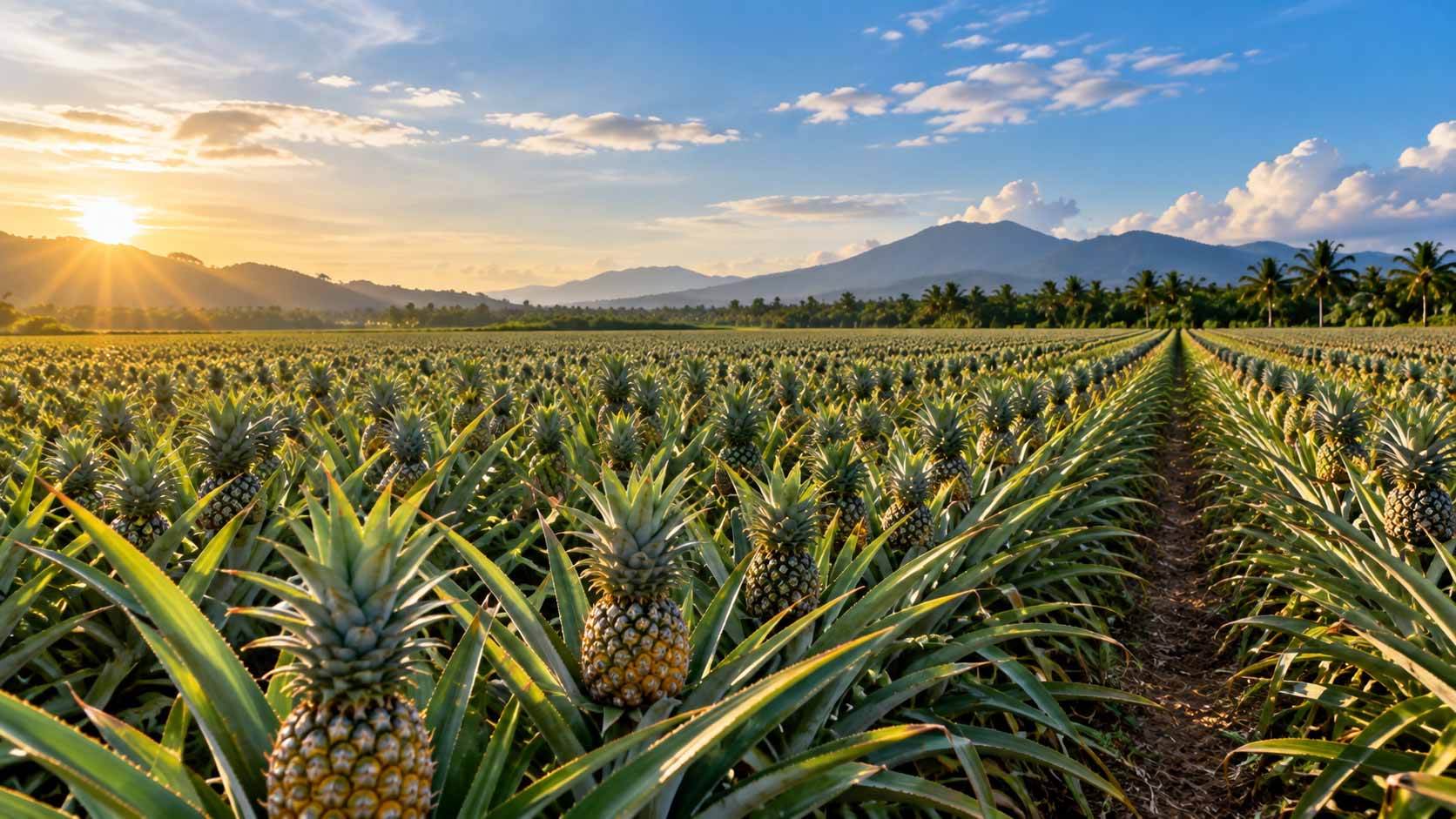 Pineapple plantation in Pekan Nanas Pontian