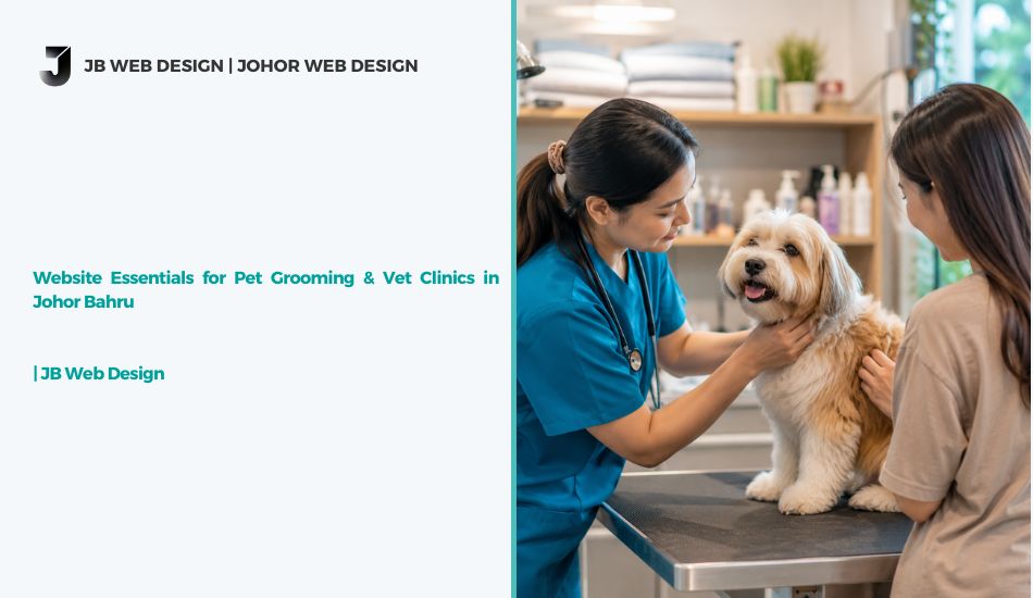 pet grooming and vet clinic website