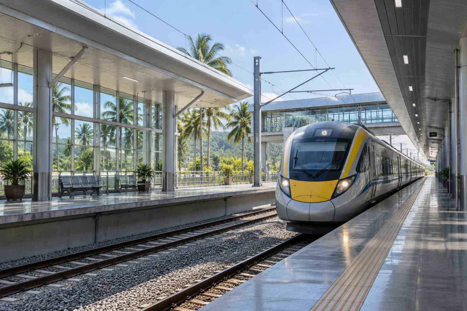 ETS train station connectivity in Segamat Johor