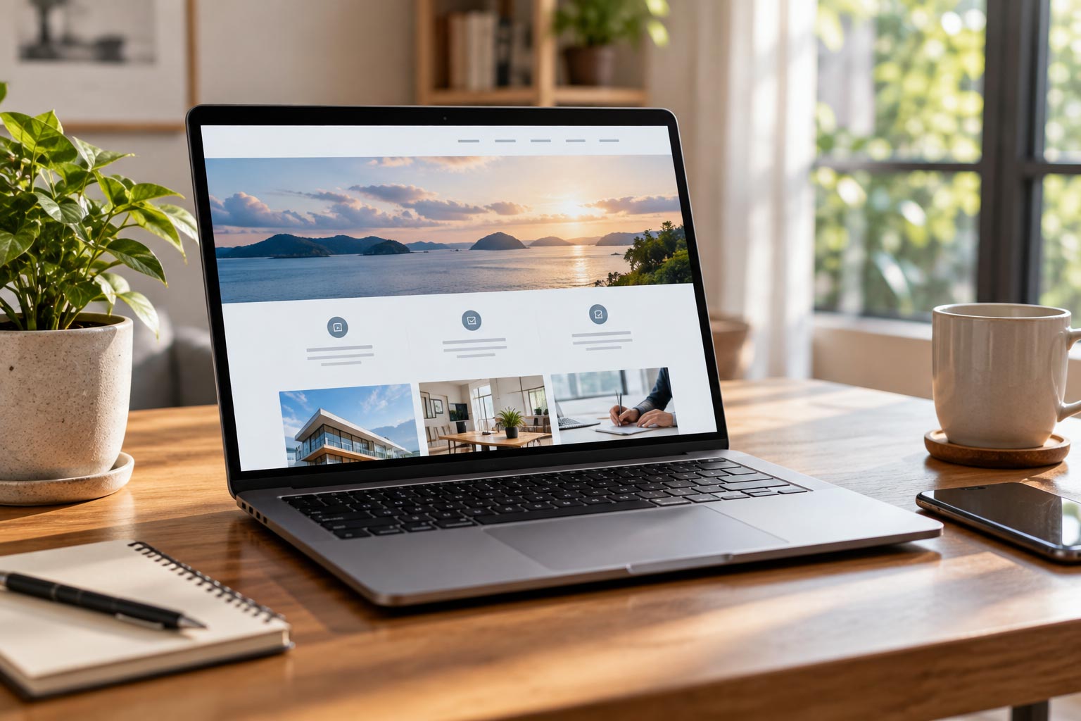 Web design and SEO Segamat website mockup example